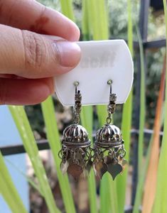 Silver Jhumka Earrings