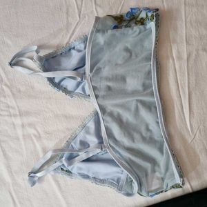 Urbanic Sheer Floral Embroidered Bralette