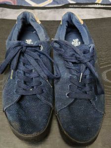 Stylish Blue Casual Sneakers