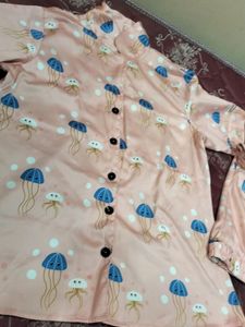 Satin Night Suit Set