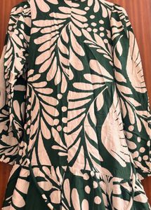 HNM Stylish Green Floral maxi Dress