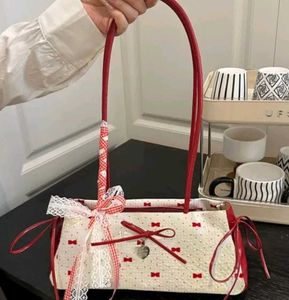Cute Red Bow Clutch Bag