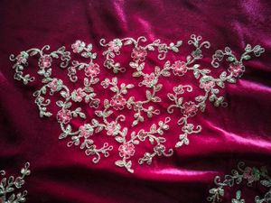 Exquisite Velvet Blouse with Intricate Embroidery