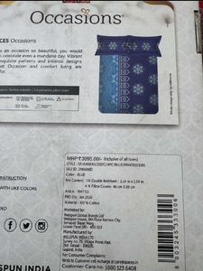 Welspun Spaces Occasions Cotton Bed Sheet Set