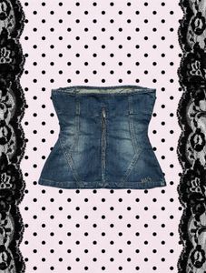 Denim tube Top