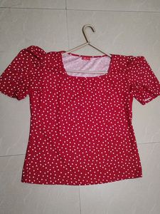 Red Top with hearts