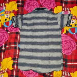 Striped Button-Down Shirt