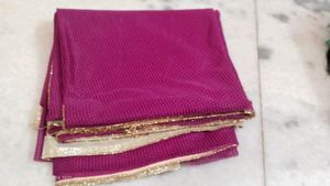 Magenta & Gold Dupatta