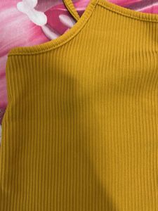 Mustard Crop Top