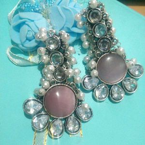 Statement Earrings with Pearls