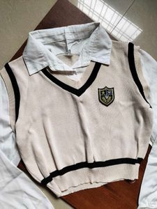 Preppy College Style Sweater Vest
