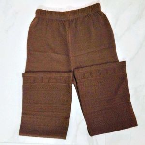 Brown Knit Wide Leg Pants 🆕 NWOT 🫶