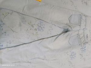 Light Blue &amp; Black High 28 Waist Jeans