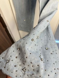 Light Wash Embellished Straight Leg Jea