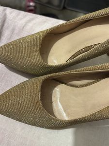 Sparkly Gold Heels