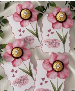 Red Flower Embellishments