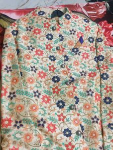 only 1 Time used Floral Sherwani