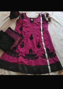 L Size Cotton Salvar Suit