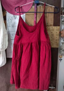 maroon flowy top