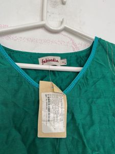 Elegant Green Cotton Kurta