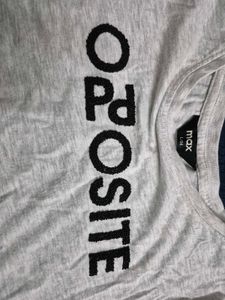 Grey 'Opposite' Graphic T-Shirt