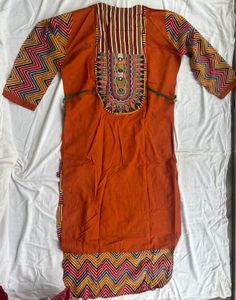 NAVRATRI Embroidered Kurti With Side Tie Ups