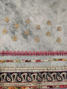 Elegant Embroidered Saree