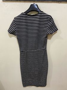Zara Striped Knit Mini Dress