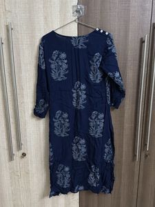 Blue Printed Kurta