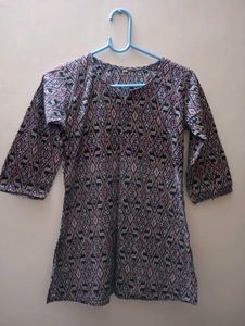 Stylish Geometric Print Kurta