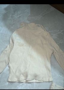 Ribbed Long Sleeve V-Neck Top