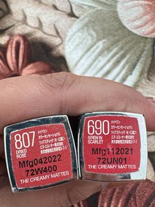 Maybelline Creamy Mattes Lipsticks