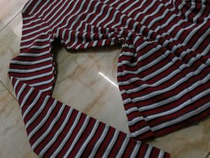 Striped Turtleneck Top