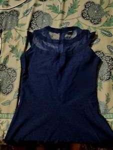 Elegant Navy Blue Maxi Dress