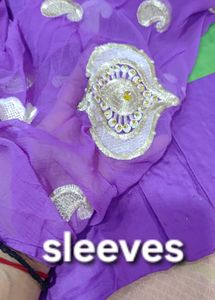 Pearl Purple Kurta salwar ,chiffon dup