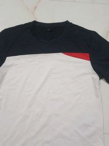 Men's Color Block T-Shirt red colour tshirt
