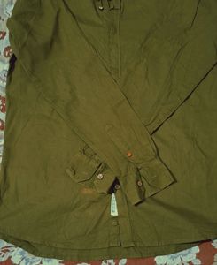 Mahandi Green Shirt New Only One Time Used Minor Stain Front Side You Can See