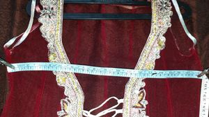 Koti net bridal kasab stone work designer piece