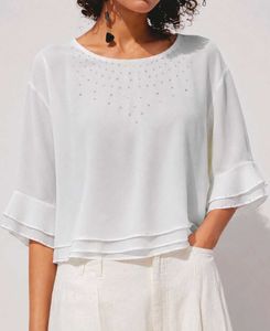 White Layered Top