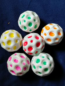 5 Combo Pack Of Moon 🌝 Bouncy Ball Lightweight