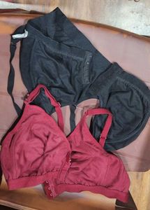 front open Cotton Bra Set 2 pcs 44 size