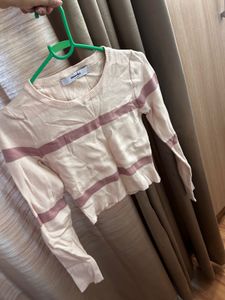 Cute Striped Long Sleeve Top