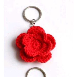 Handmade Crochet Keychain Charms - Set of 6