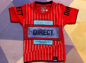 Brand New Red T-shirt &amp; Denim Shorts Set