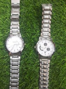 Silver Metal Band Wristwatches