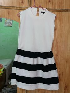 Chic Striped Sleeveless mini Dress