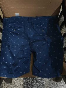 Blue Patterned Shorts