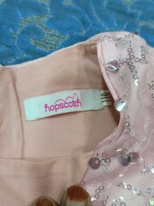 Beautiful Pink Gown with Sequins