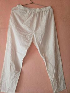 Comfortable White Cotton Pants