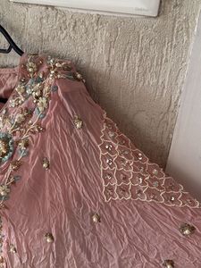 Embellished Pink Lehenga Choli Set